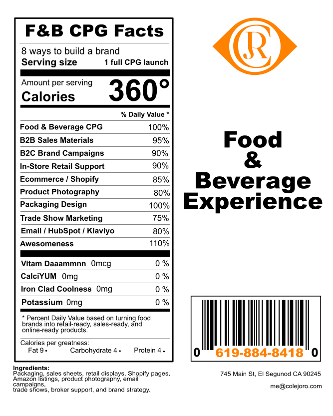 F&B CPG Facts